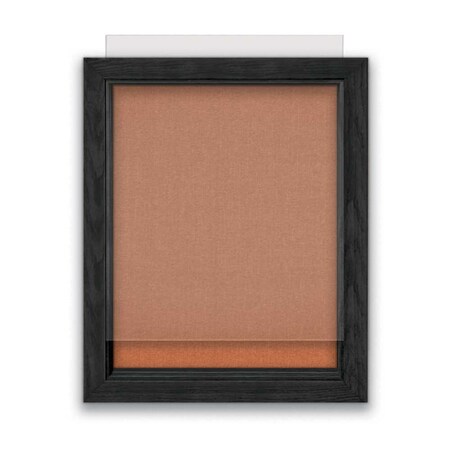 United Visual Products Indoor Enclosed Combo Board, 72"x36", Bronze Frame/Blue & Medium Grey UVCB7236BZ-BLUE-MEDGRY